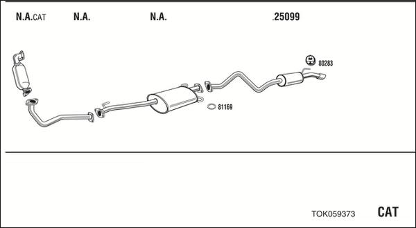 Fonos TOK059373 - Система выпуска ОГ autosila-amz.com