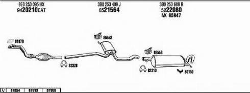 Fonos VW50931 - Система выпуска ОГ autosila-amz.com