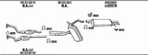 Fonos VW50164 - Система выпуска ОГ autosila-amz.com