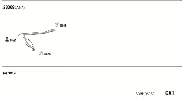 Fonos VWH05962 - Система выпуска ОГ autosila-amz.com