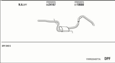 Fonos VWK034977A - Система выпуска ОГ autosila-amz.com