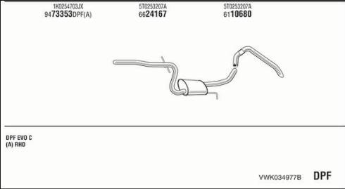 Fonos VWK034977B - Система выпуска ОГ autosila-amz.com