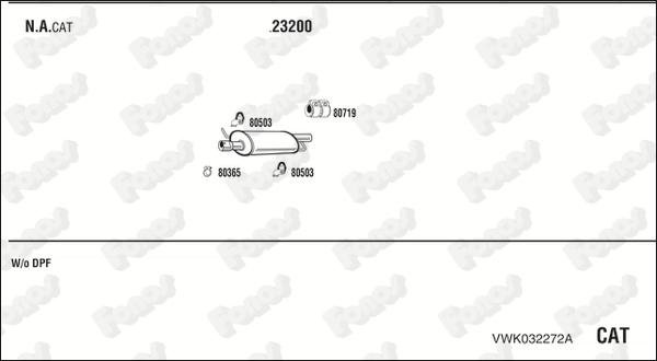 Fonos VWK032272A - Система выпуска ОГ autosila-amz.com