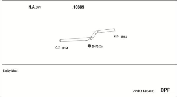 Fonos VWK114346B - Система выпуска ОГ autosila-amz.com