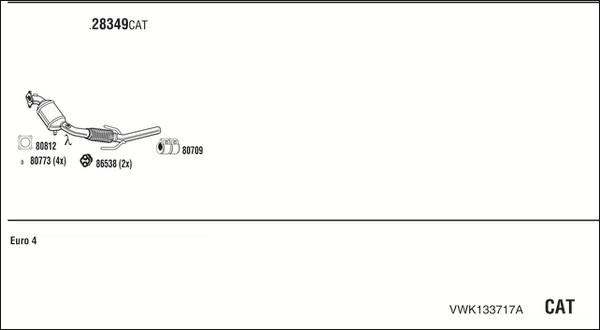 Fonos VWK133717A - Система выпуска ОГ autosila-amz.com