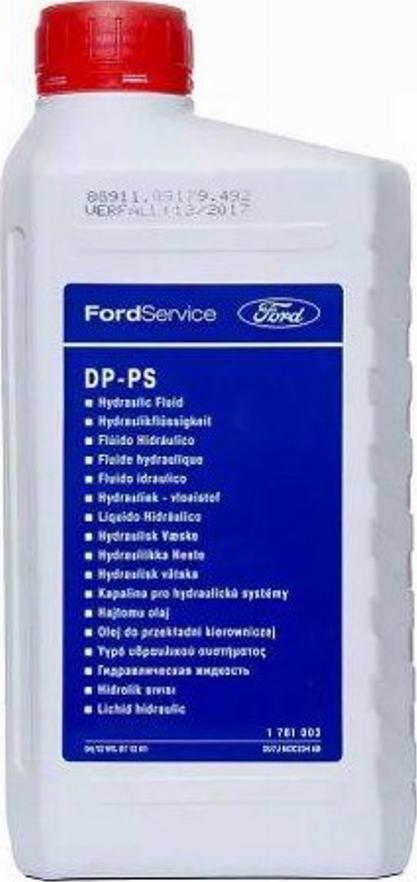 FORD 1781003 - (Производитель: Ford) ЖИДКОСТЬ ГИДРОУСИЛИТЕЛЯ ATF DP-PS (1 л) autosila-amz.com
