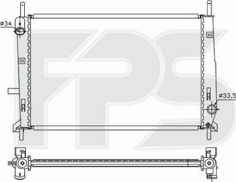 FPS 28 A162 - Радиатор, охлаждение двигателя autosila-amz.com