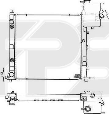 FPS FP 46 A1028 - Радиатор, охлаждение двигателя autosila-amz.com