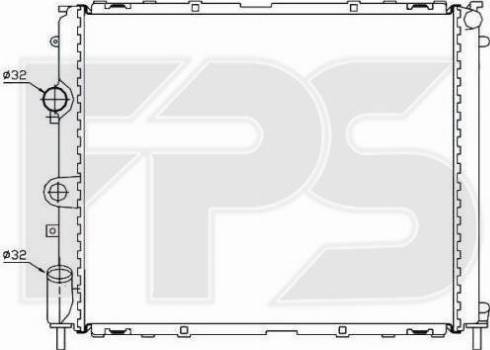 FPS FP 56 A394 - Радиатор, охлаждение двигателя autosila-amz.com