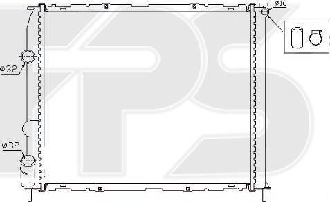 FPS FP 56 A390 - Радиатор, охлаждение двигателя autosila-amz.com