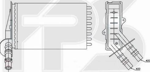 FPS FP 56 N52 - Теплообменник, отопление салона autosila-amz.com