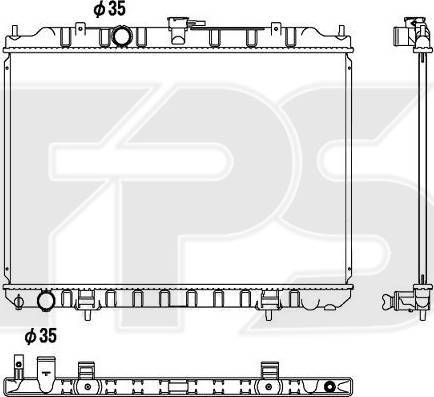 FPS FP 50 A617 - Радиатор, охлаждение двигателя autosila-amz.com