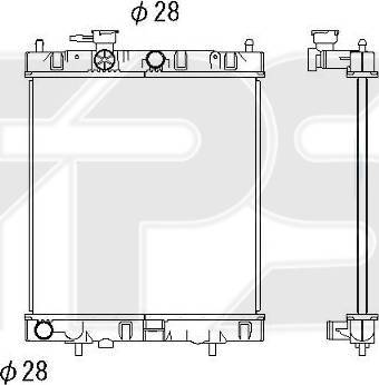 FPS FP 50 A1073 - Радиатор, охлаждение двигателя autosila-amz.com