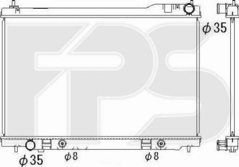 FPS FP 50 A1339 - Радиатор, охлаждение двигателя autosila-amz.com