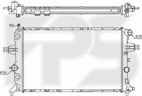 FPS FP 52 A316 - Радиатор, охлаждение двигателя autosila-amz.com