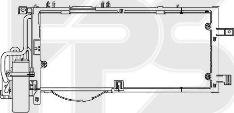 FPS FP 52 K426 - Конденсатор кондиционера autosila-amz.com