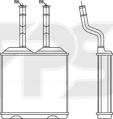 FPS FP 52 N36 - Теплообменник, отопление салона autosila-amz.com
