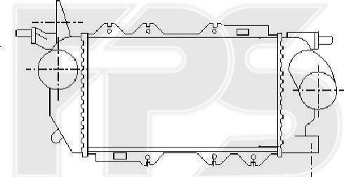 FPS FP 52 T70 - Интеркулер, теплообменник турбины autosila-amz.com