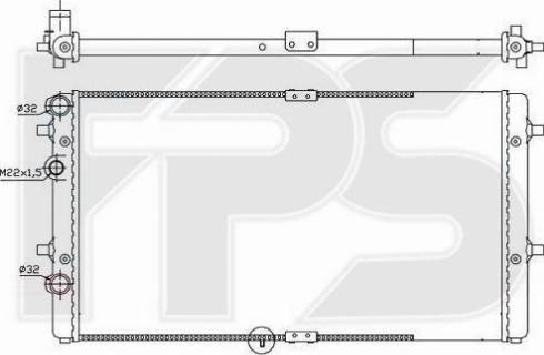 FPS FP 62 A471 - Радиатор, охлаждение двигателя autosila-amz.com