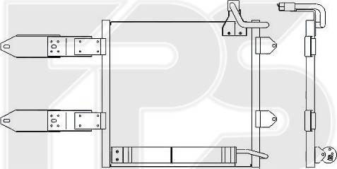 FPS FP 62 K189 - Конденсатор кондиционера autosila-amz.com