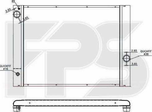 FPS FP 14 A899 - Радиатор, охлаждение двигателя autosila-amz.com