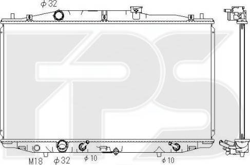 FPS FP 30 A1392 - Радиатор, охлаждение двигателя autosila-amz.com