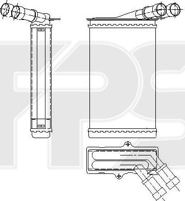 FPS FP 20 N02 - Теплообменник, отопление салона autosila-amz.com