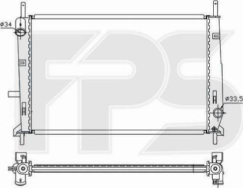 FPS FP 28 A162 - Радиатор, охлаждение двигателя autosila-amz.com