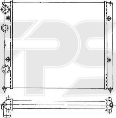 FPS FP 74 A432 - Радиатор, охлаждение двигателя autosila-amz.com