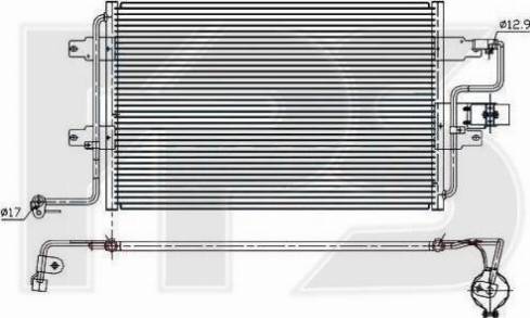 FPS FP 74 K353 - Конденсатор кондиционера autosila-amz.com