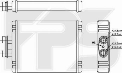 FPS FP 74 N175 - Теплообменник, отопление салона autosila-amz.com