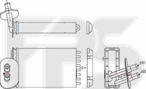 FPS FP 74 N172 - Теплообменник, отопление салона autosila-amz.com