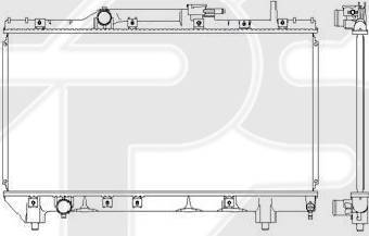 FPS FP 70 A539 - Радиатор, охлаждение двигателя autosila-amz.com