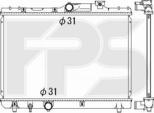 FPS FP 70 A1286 - Радиатор, охлаждение двигателя autosila-amz.com