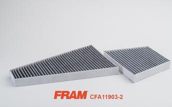 FRAM CFA11903-2 - Фильтр воздуха в салоне autosila-amz.com