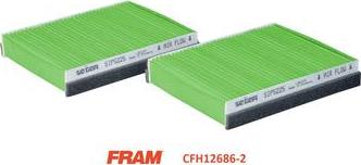 FRAM CFH12686-2 - Фильтр воздуха в салоне autosila-amz.com