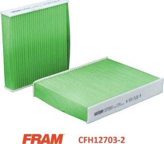 FRAM CFH12703-2 - Фильтр воздуха в салоне autosila-amz.com