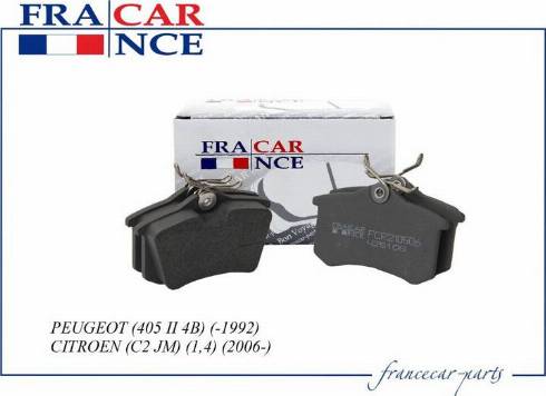 Francecar FCR210501 - Тормозные колодки, дисковые, комплект autosila-amz.com