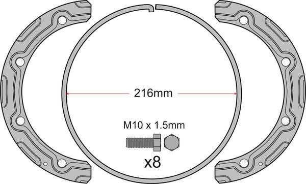 FRAS-LE FHDI00048 - Диск тормозной 410MM подвесной мост, вентилируемый с монтажным комплектом autosila-amz.com