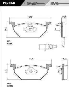 FRAS-LE PD/58-B - Тормозные колодки, дисковые, комплект autosila-amz.com