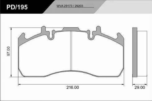 FRAS-LE PD/195_HD PRO - Тормозные колодки, дисковые, комплект autosila-amz.com