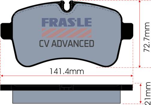 FRAS-LE PD/190-CV - Тормозные колодки, дисковые, комплект autosila-amz.com