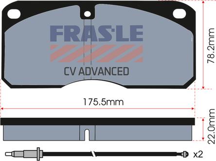 FRAS-LE PD/140-A-CV - Тормозные колодки, дисковые, комплект autosila-amz.com