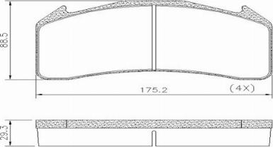 FRAS-LE PD/159-K011 _ CV ADVAN - Тормозные колодки, дисковые, комплект autosila-amz.com