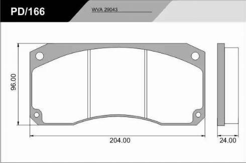 FRAS-LE PD/166_CV Advanced - Тормозные колодки, дисковые, комплект autosila-amz.com