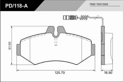 FRAS-LE PD/118-A_CV Advanced - Тормозные колодки, дисковые, комплект autosila-amz.com