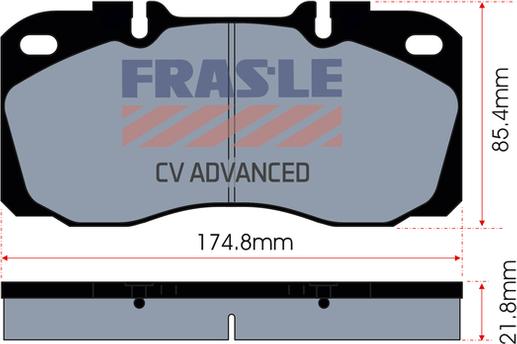 FRAS-LE PD/139-CV - Тормозные колодки, дисковые, комплект autosila-amz.com