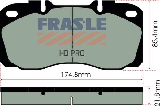 FRAS-LE PD/139-HD - Тормозные колодки, дисковые, комплект autosila-amz.com