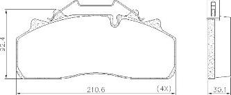 FRAS-LE PD/131-K015 _ CV Advan - Тормозные колодки, дисковые, комплект autosila-amz.com