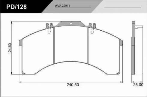 FRAS-LE PD/128_HD PRO - Тормозные колодки, дисковые, комплект autosila-amz.com